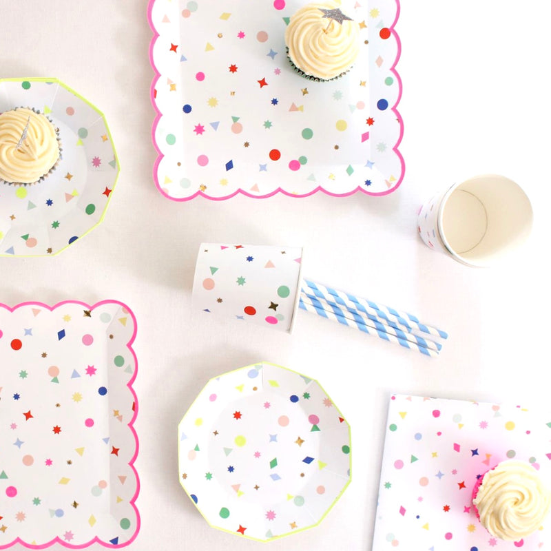 Meri Meri "Charms" Paper Plates - Small, MM-Meri Meri UK, Putti Fine Furnishings