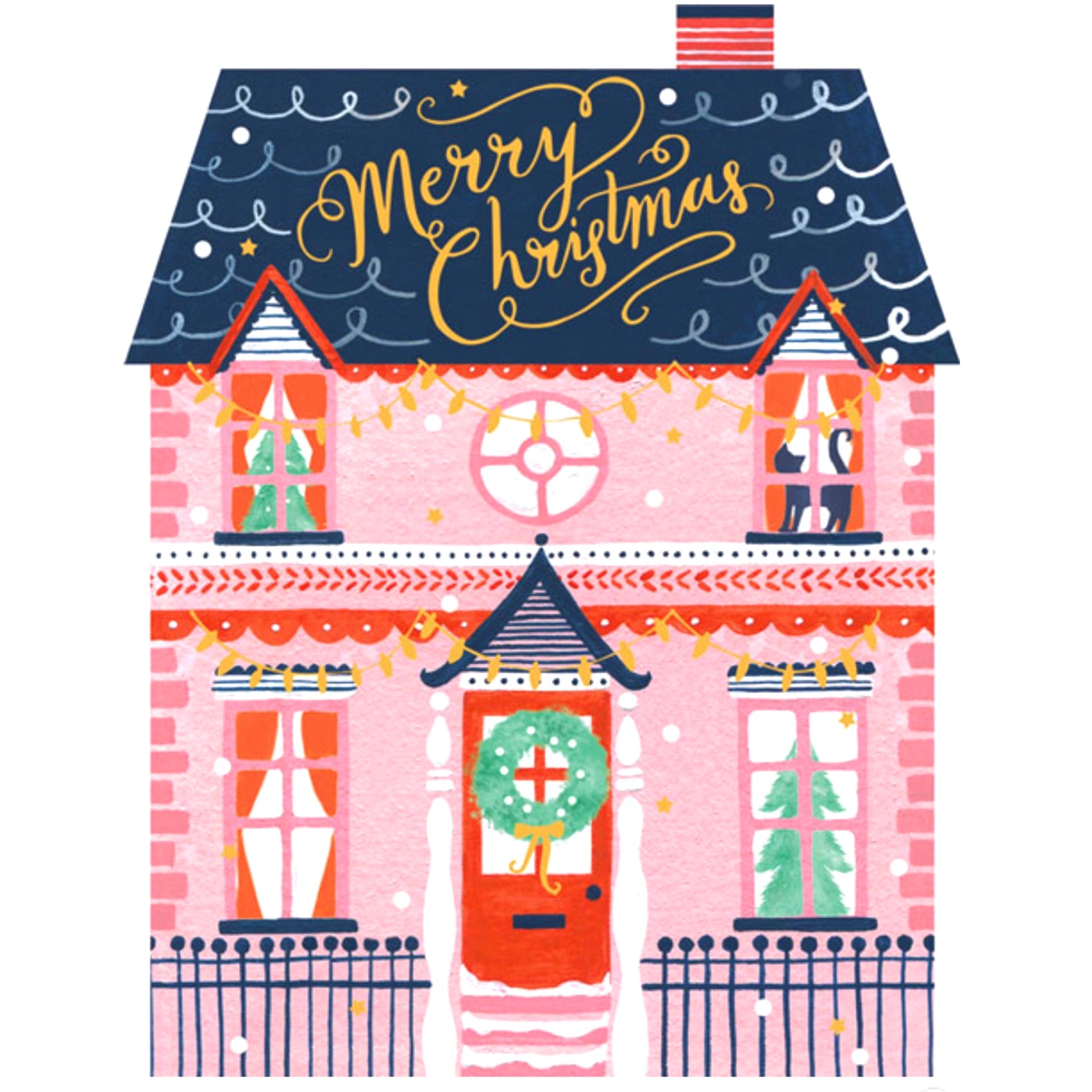 The Art File Trio of Christmas House Boxed Greeting Cards - Putti Canada