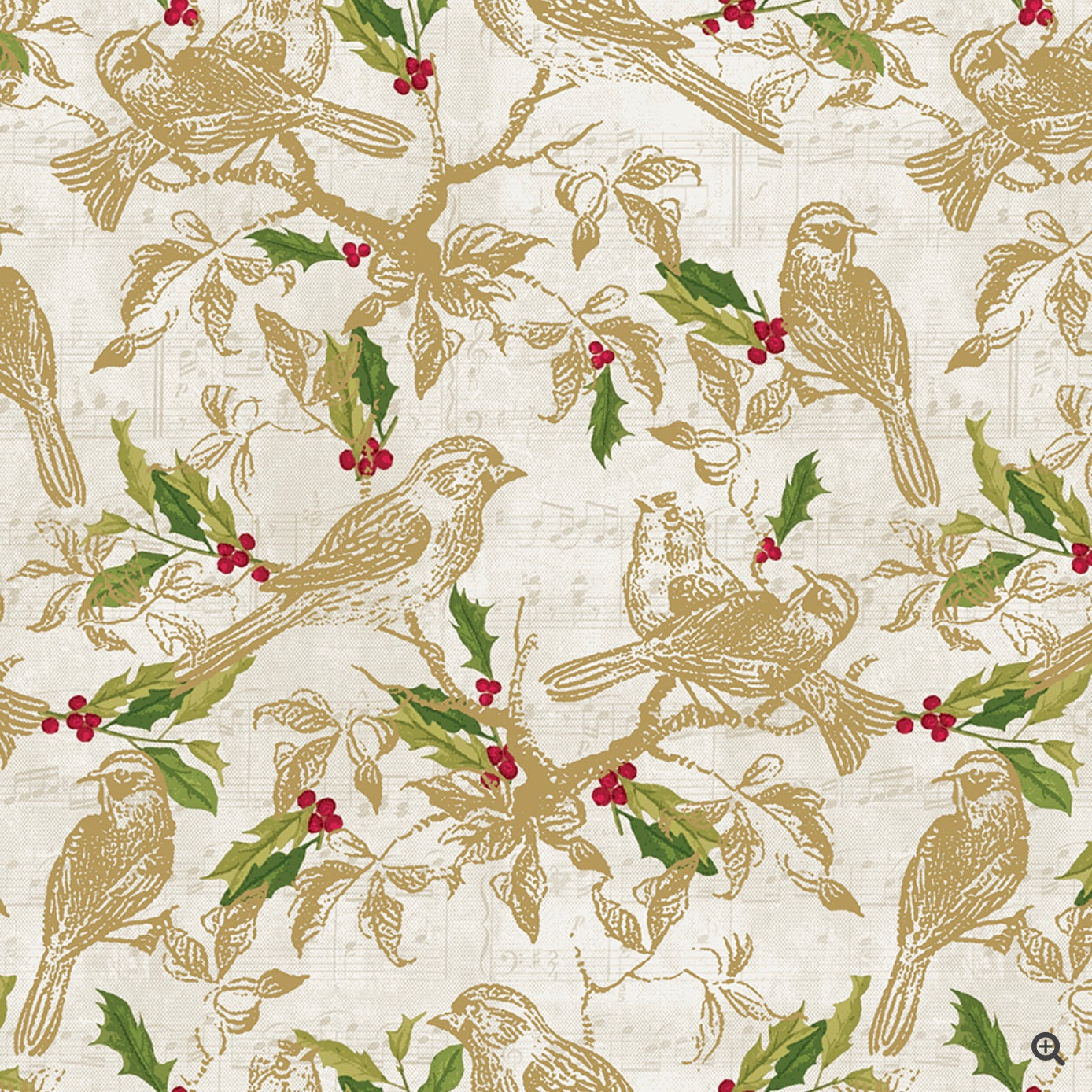 Seasonal Songbird Wrapping Paper Roll
