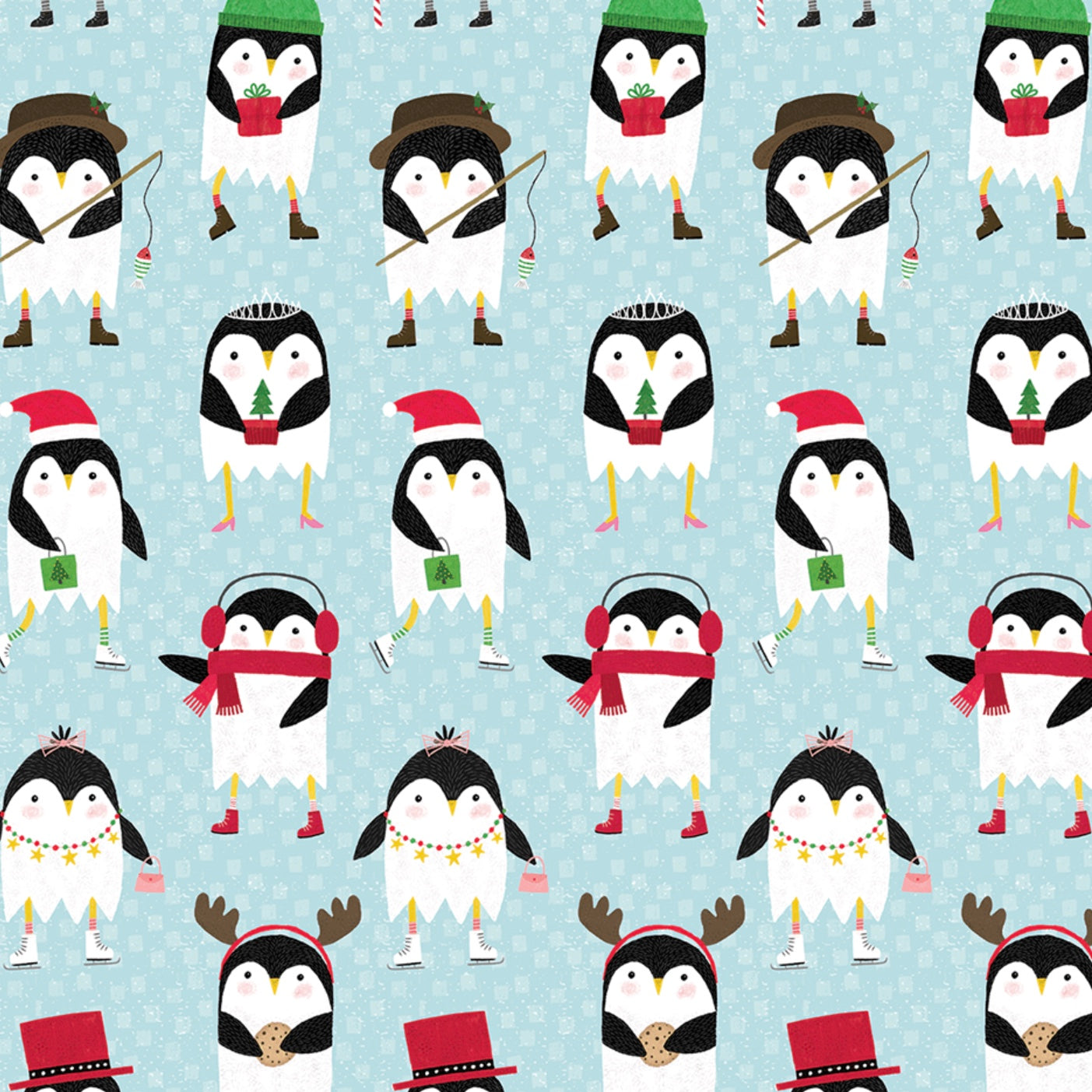 Penguin Dress Up Wrapping Paper Roll | Putti Christmas Celebrations