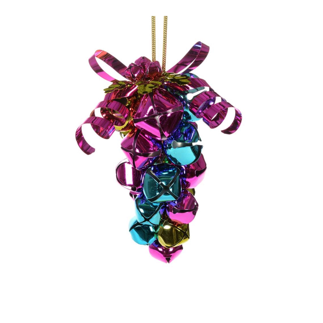 Multi Color Jingle Bell Grapes Ornament