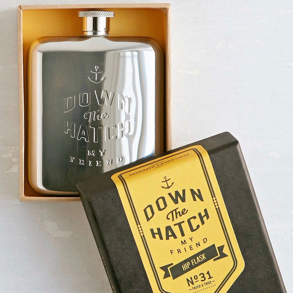 Wild & Wolf "Down The Hatch" Hip Flask