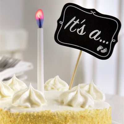 Baby Reveal Cake Topper and Candle | Le Petite Putti