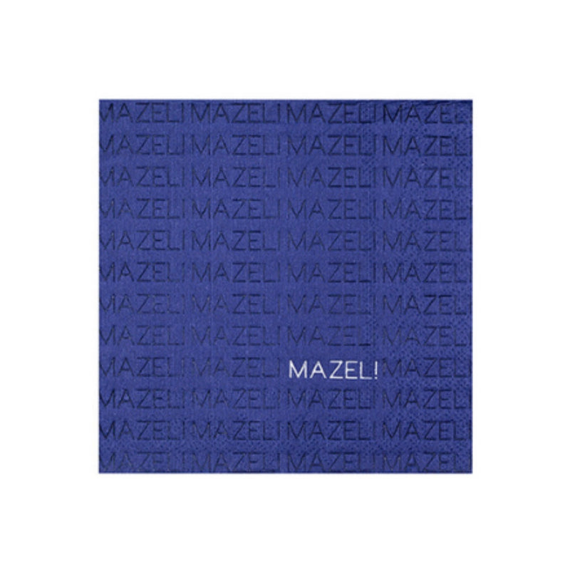 Mazel Paper Cocktail Napkins | Putti Hanukkah Celebrations