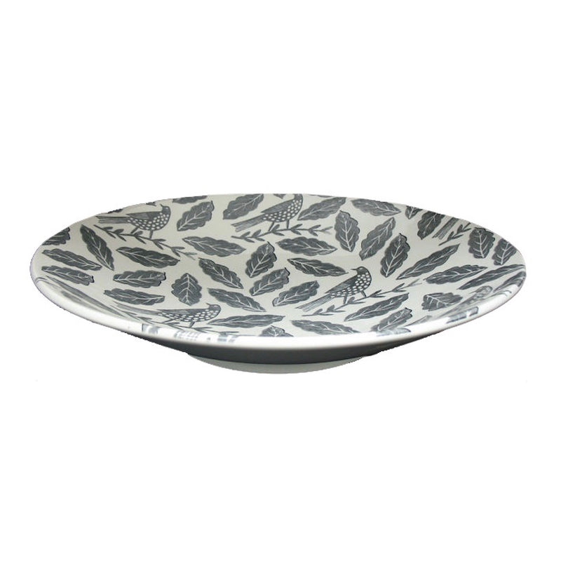 Royal Stafford Grey Songbirds Low Bowl | Putti Fine Furnishings