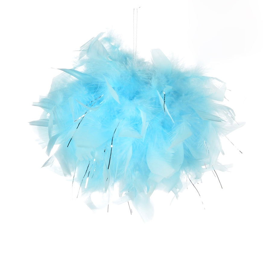 Blue Feather Pom Pom | Putti Celebrations
