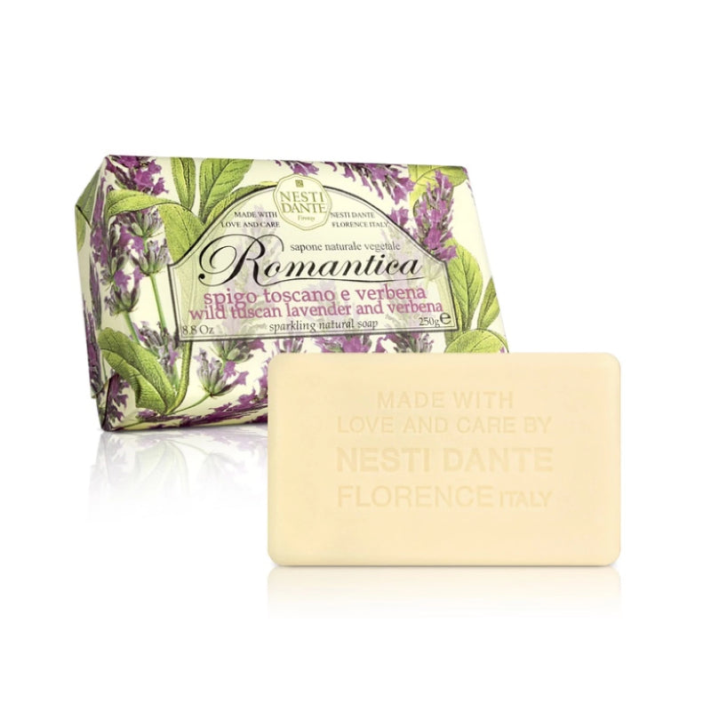 Nesti Dante Romantico | Wild Tuscan Lavender & Verbena Soap | Putti Fine Furnishings Toronto Canada