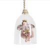 Pink Angel in Clear Glass Ornament | Putti Christmas Canada
