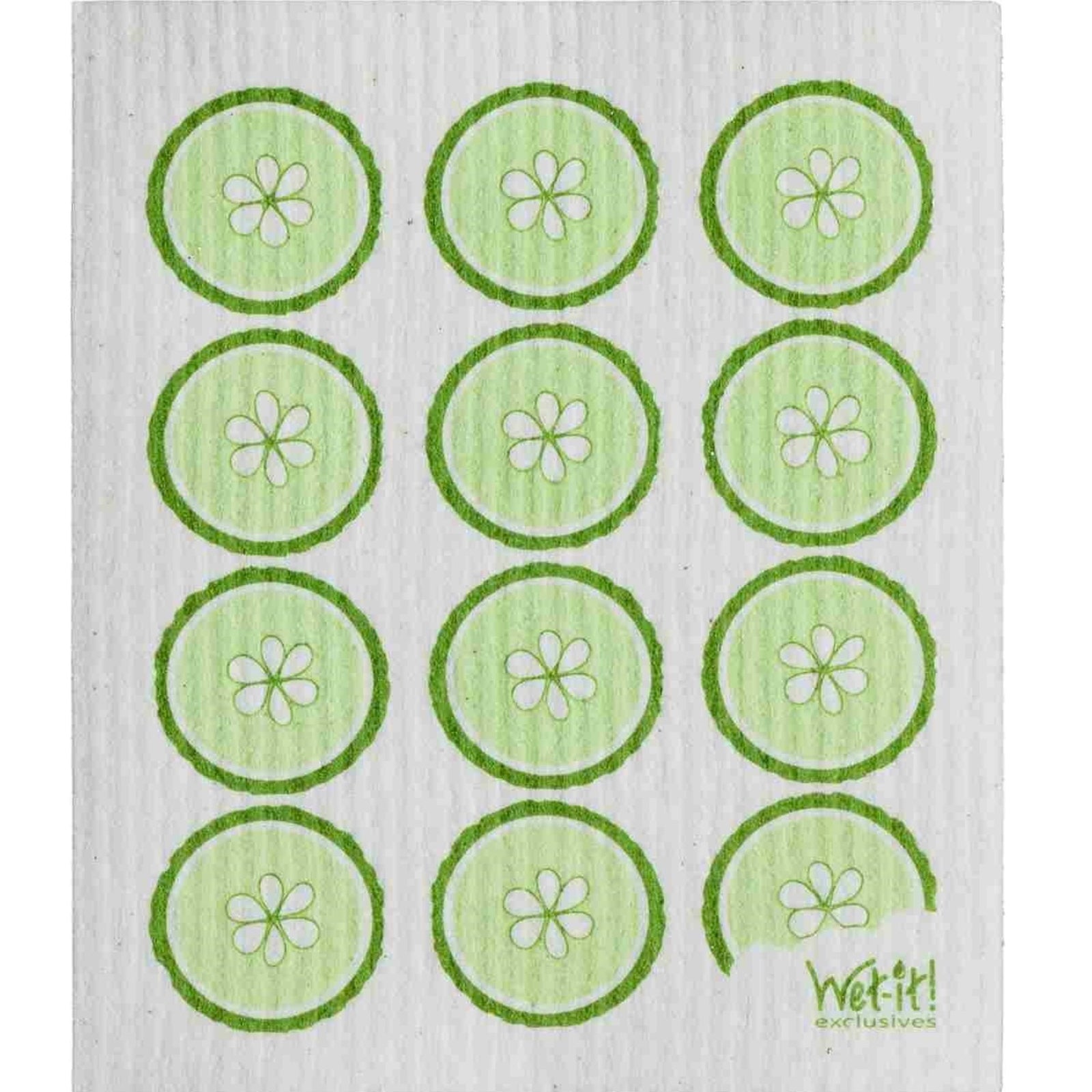 Wet it! Cucumber Slices Swedish Cloth | Putti Fine Furnishings Canada