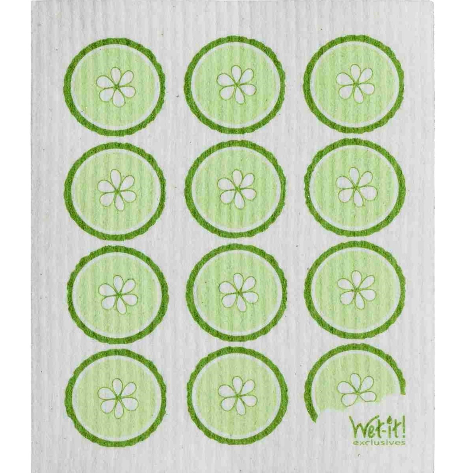 Wet it! Cucumber Slices Swedish Cloth | Putti Fine Furnishings Canada