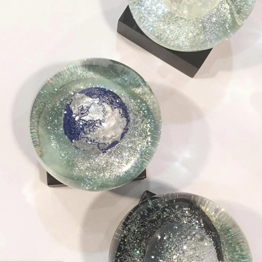 CoolSnowGlobes | Blue Earth Cool Snow Globe | Putti Celebrations Canada