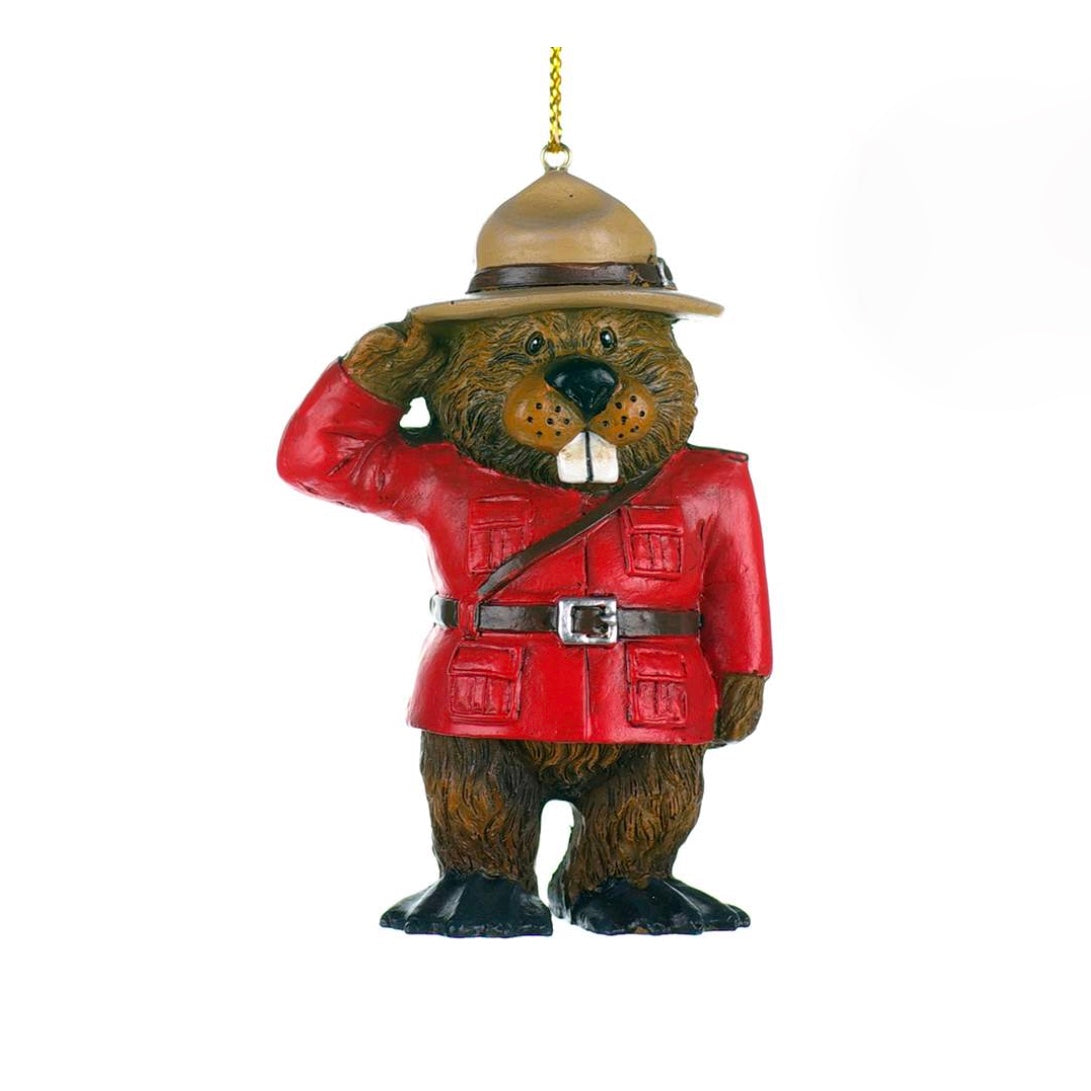 RCMP Mountie Beaver Christmas Ornament
