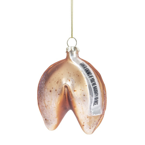 Christmas Fortune Cookie Glass Ornament | Putti Celebrations Canada