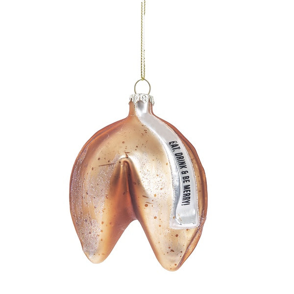 Christmas Fortune Cookie Glass Ornament | Putti Celebrations Canada