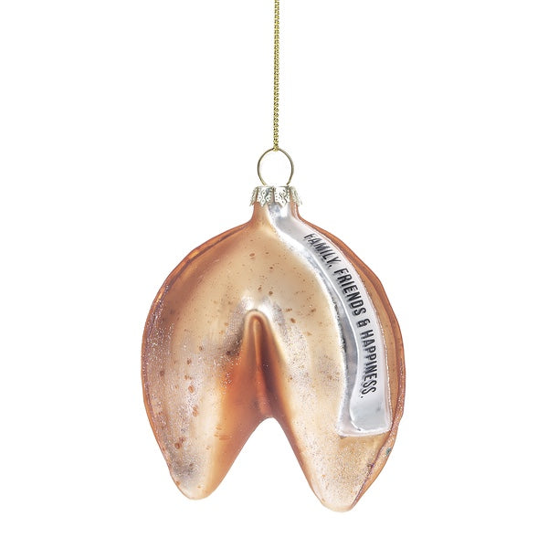 Christmas Fortune Cookie Glass Ornament | Putti Celebrations Canada