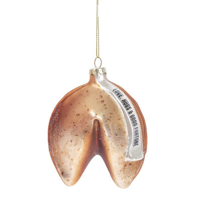 Christmas Fortune Cookie Glass Ornament | Putti Celebrations Canada