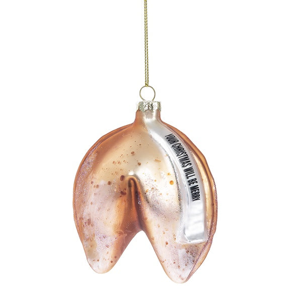 Christmas Fortune Cookie Glass Ornament | Putti Celebrations Canada
