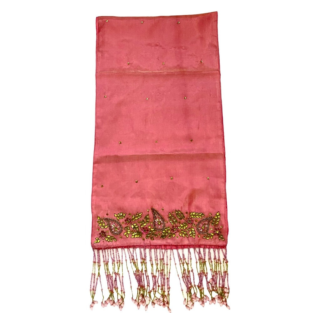 Katherine's Collection Fuchsia Beaded Runner