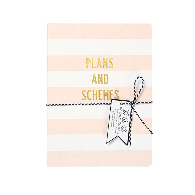 "Plans and Schemes" Large Flex Journal, CRG-CR Gibson, Putti Fine Furnishings