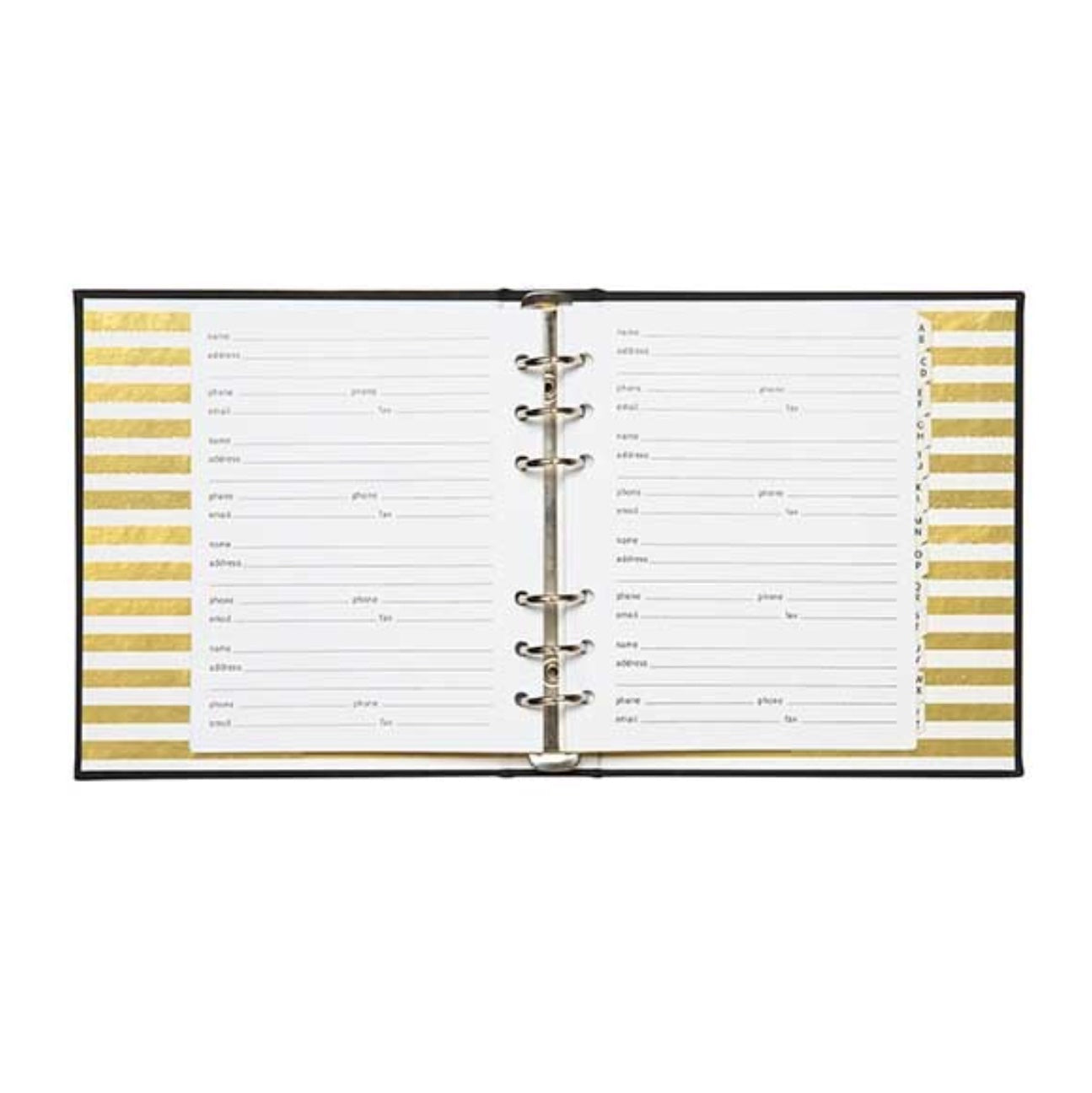 "Little Black Book" Refillable Address Book, CRG-CR Gibson, Putti Fine Furnishings