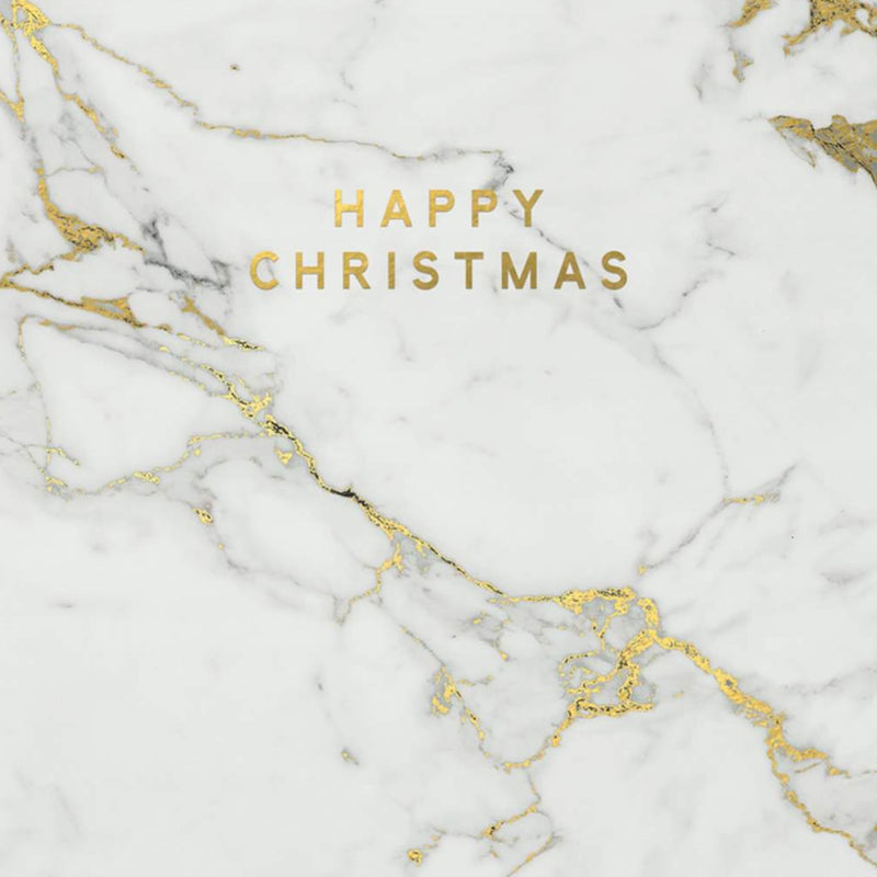  "Happy Christmas" White Marble Box Cards, JE-Jannex Enterprises, Putti Fine Furnishings