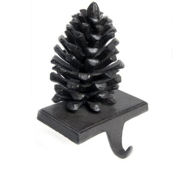 Pinecone Christmas Stocking Holder - Brown