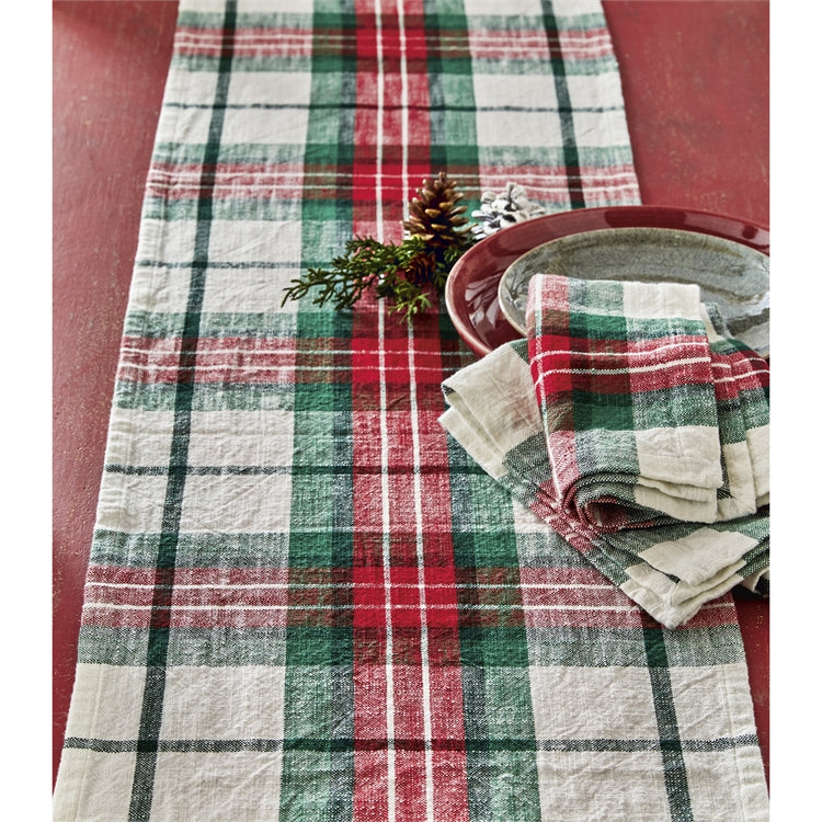 Tag Ltd Festive Plaid Runners | Putti Fine Furnishings Canada