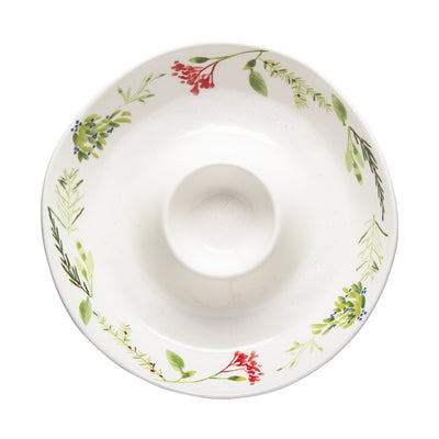 Winter Sprig Chip and Dip Bowl | Putti Christmas Canada