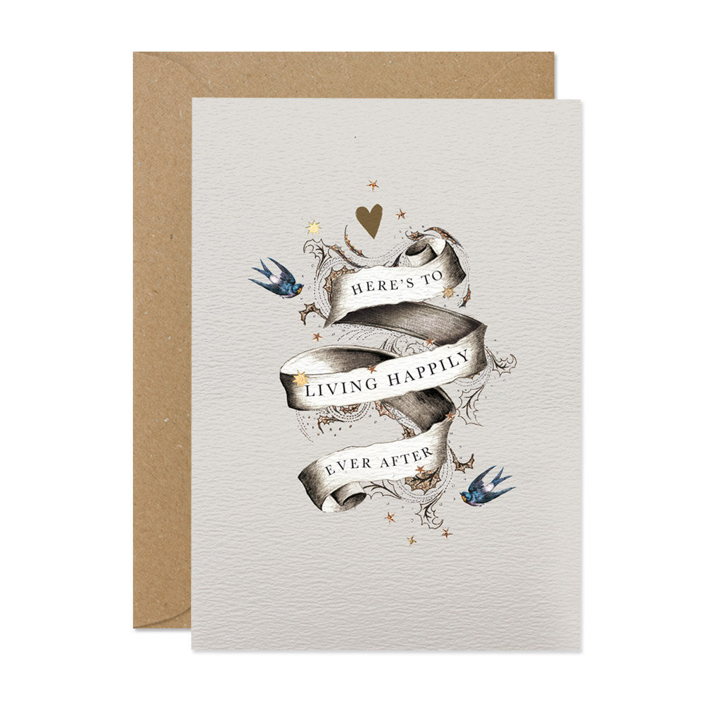 "Here’s to Living Happily Ever After" Greeting Card | Putti Celebrations