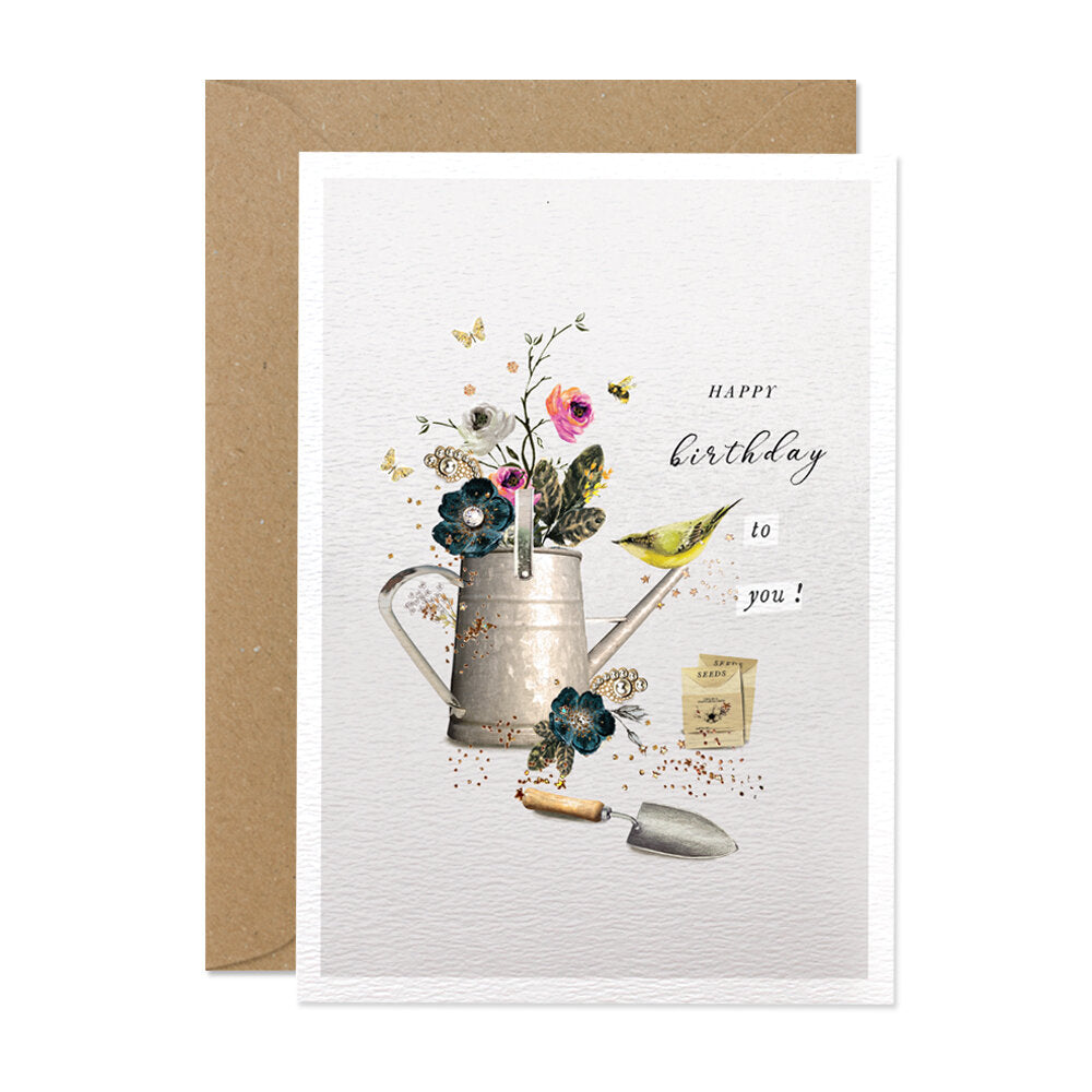 "Happy Birthday to you!" Gardening Tools Greeting Card | Putti Celebrations