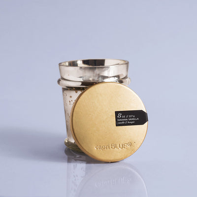 Capri Blue Havanna Vanilla Mercury Found Glass Candle
