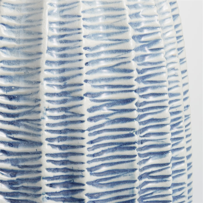 Tozai Zig Zag Blue Ombe Vases, TH-Tozai Home, Putti Fine Furnishings