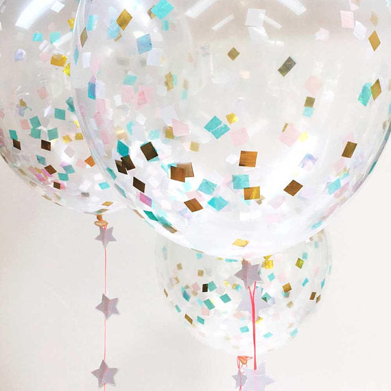  Meri Meri Giant Iridescent Confetti Balloons, MM-Meri Meri UK, Putti Fine Furnishings