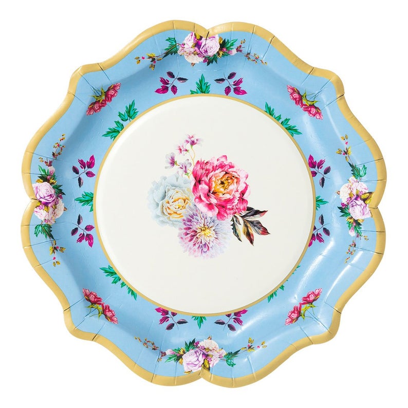 Truly Scrumptious Floral Medium Plates | Putti Party Supplies