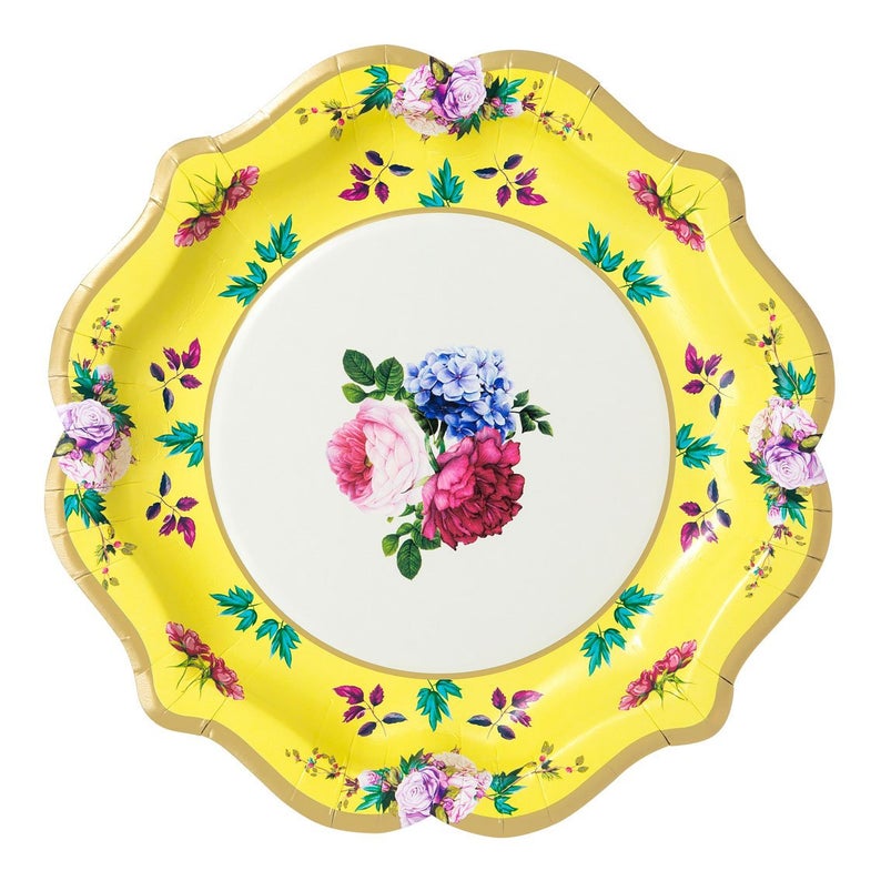 Truly Scrumptious Floral Medium Plates | Putti Party Supplies