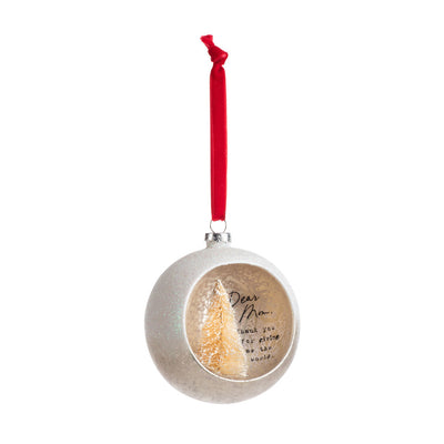 Dear You Cloche Ornament - Mom | Putti Christmas Canada