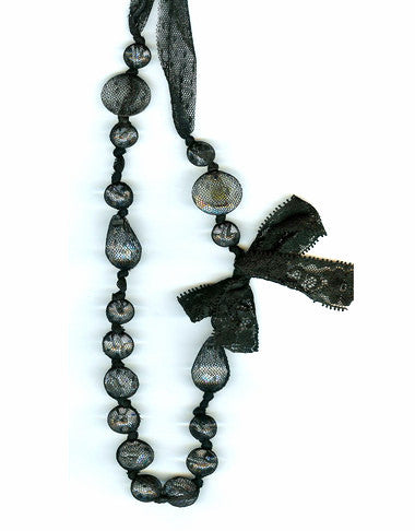 Miss Rose Sister Violet Lace Necklace - Black, MRSV-Miss Rose Sister Violet, Putti Fine Furnishings