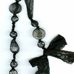 Miss Rose Sister Violet Lace Necklace - Black, MRSV-Miss Rose Sister Violet, Putti Fine Furnishings