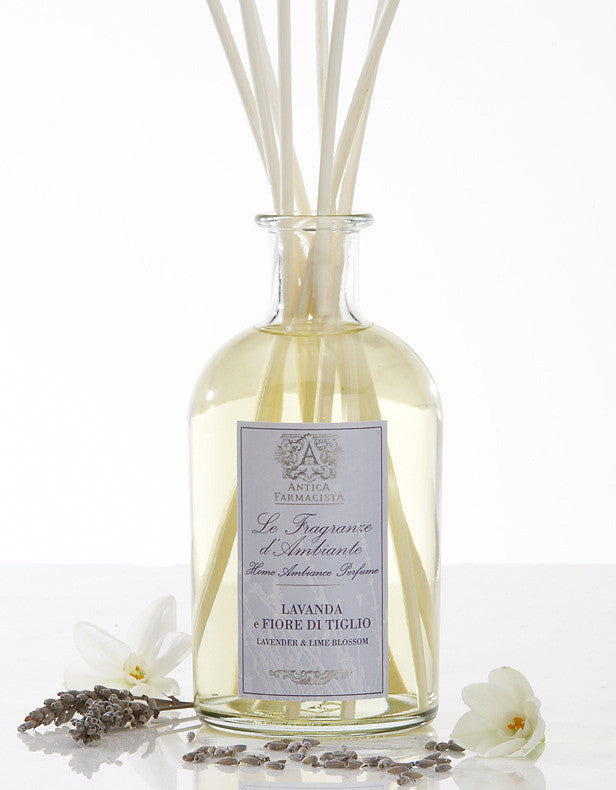 Antica Farmacista Lavender & Lime Blossom Diffuser-Home Fragrance-AF-Antica Farmacista-250ml Lavender Diffuser-Putti Fine Furnishings