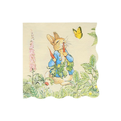 Meri Meri Peter Rabbit in the Garden Paper Napkins - Large | Putti Party Supplies
