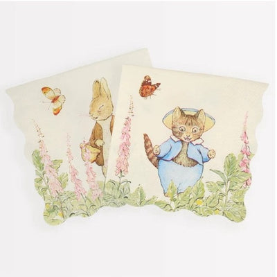 Meri Meri Peter Rabbit in the Garden Paper Napkins - Large | Putti Party Supplies