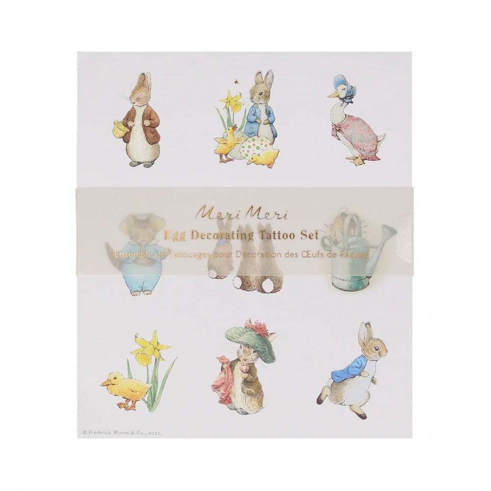 Meri Meri Peter Rabbit In The Garden Egg Tattoos|