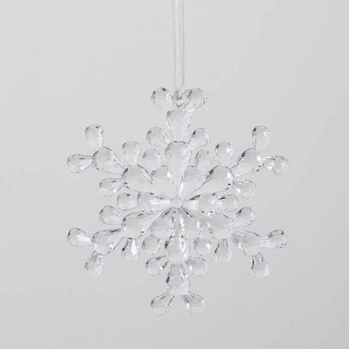 Clear Snowflake Ornament | Putti Christmas Canada