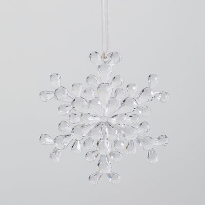 Clear Snowflake Ornament | Putti Christmas Canada