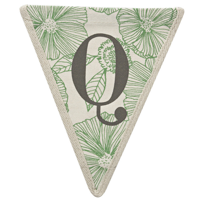 Meri Meri Alphabet Bunting - Letter Q, MM-Meri Meri UK, Putti Fine Furnishings