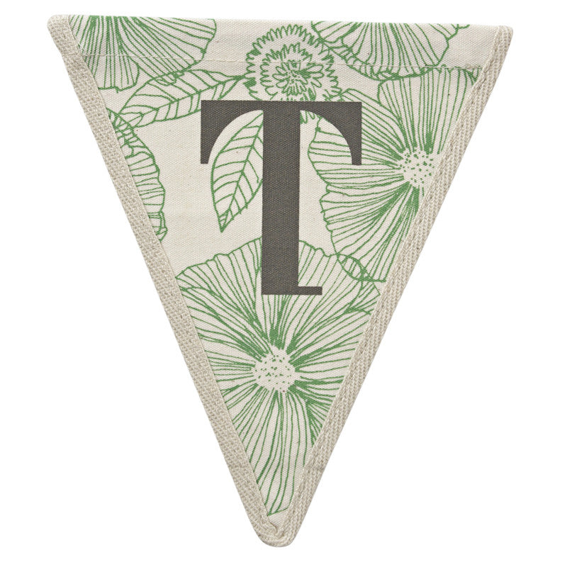 Meri Meri Alphabet Bunting - Letter T, MM-Meri Meri UK, Putti Fine Furnishings