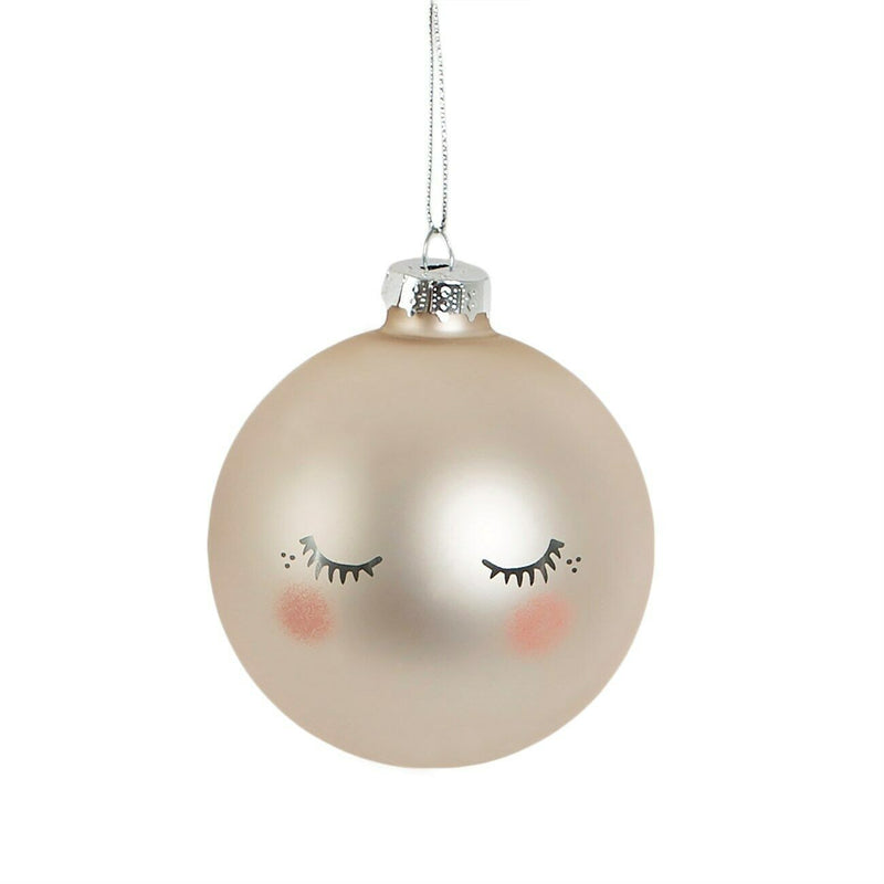One More Sleep Eyes Shut Bauble | Putti Christmas Decorations Canada