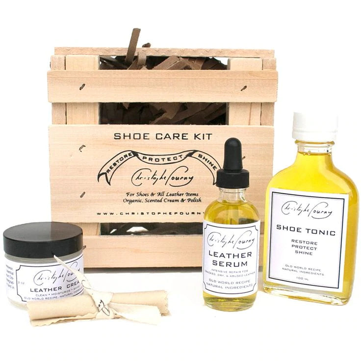Christophe Pourny Shoe Care Kit  | Putti Fine Furnishings Canada
