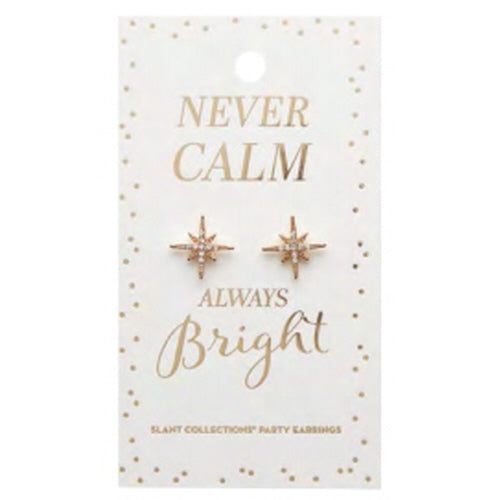 "Never Calm Always Bright" North Star Party Earrings | Putti Fine Fashions