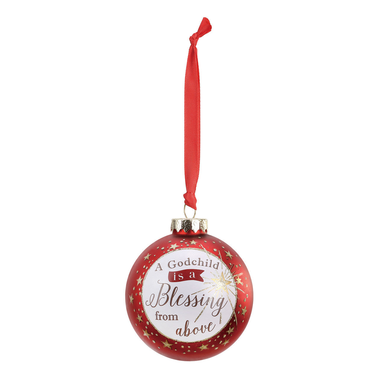 "Godchild" Message Ball Ornament